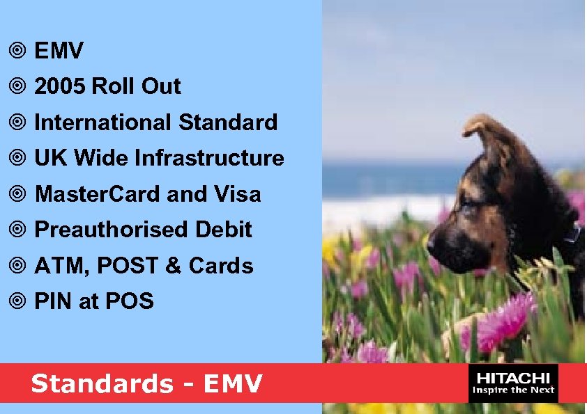 ¥ EMV ¥ 2005 Roll Out ¥ International Standard ¥ UK Wide Infrastructure ¥