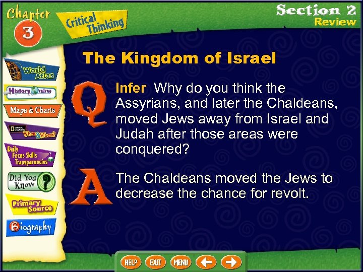 The Kingdom of Israel Infer Why do you think the Assyrians, and later the