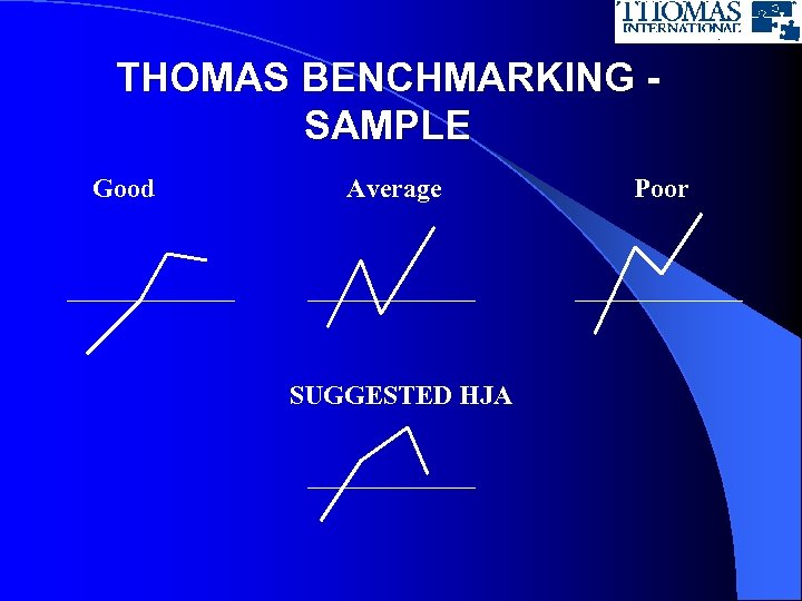 THOMAS BENCHMARKING SAMPLE Good Average SUGGESTED HJA Poor 