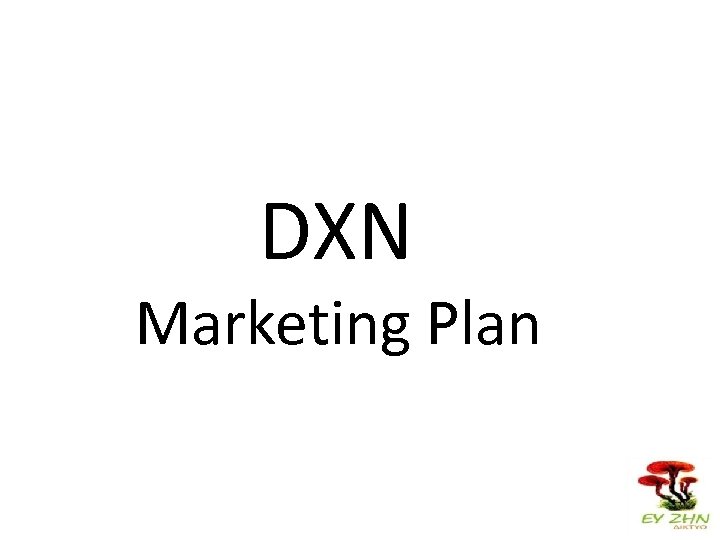  DXN Marketing Plan 