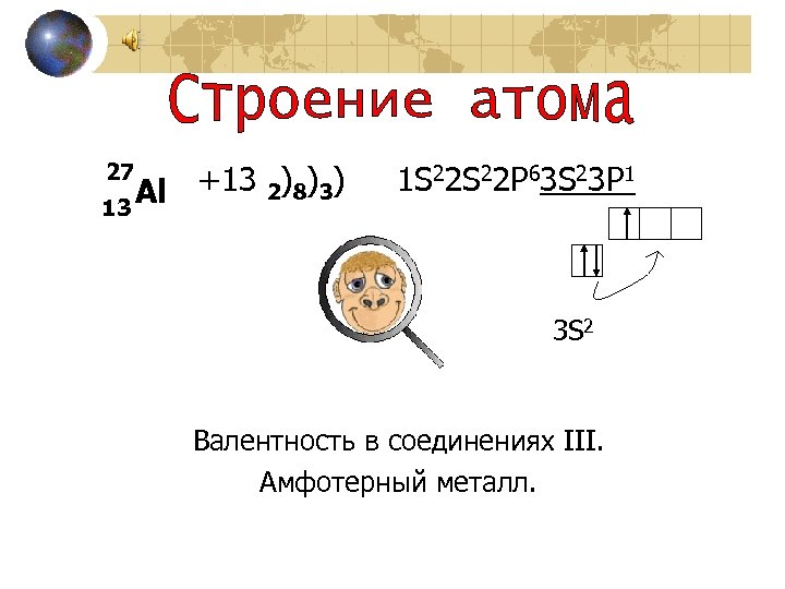 27 Al +13 2)8)3) 13 1 S 22 P 63 S 23 P 1
