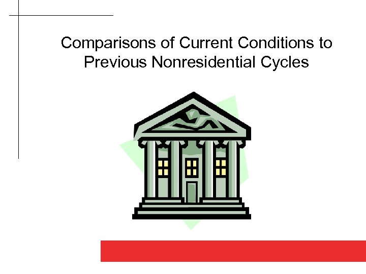 Comparisons of Current Conditions to Previous Nonresidential Cycles Good design makes a difference 
