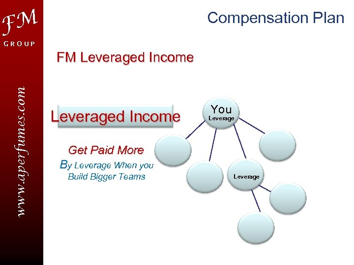 Compensation Plan FM GROUP www. aperfumes. com FM Leveraged Income You Leverage Get Paid