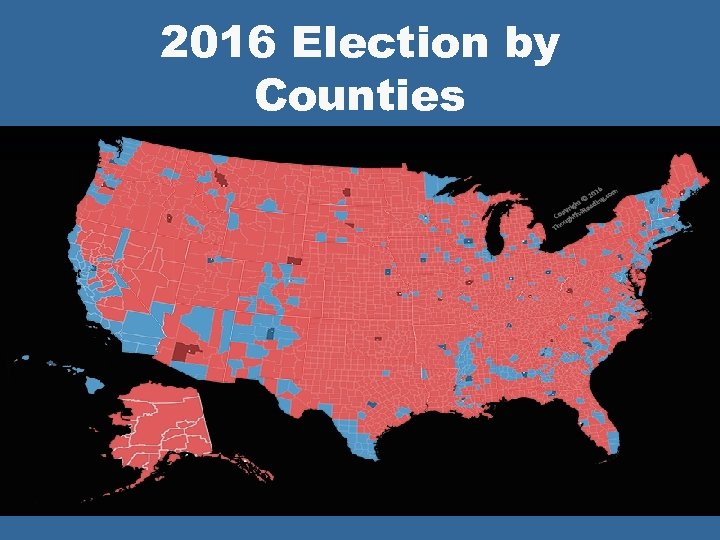 2016 Election by Counties 