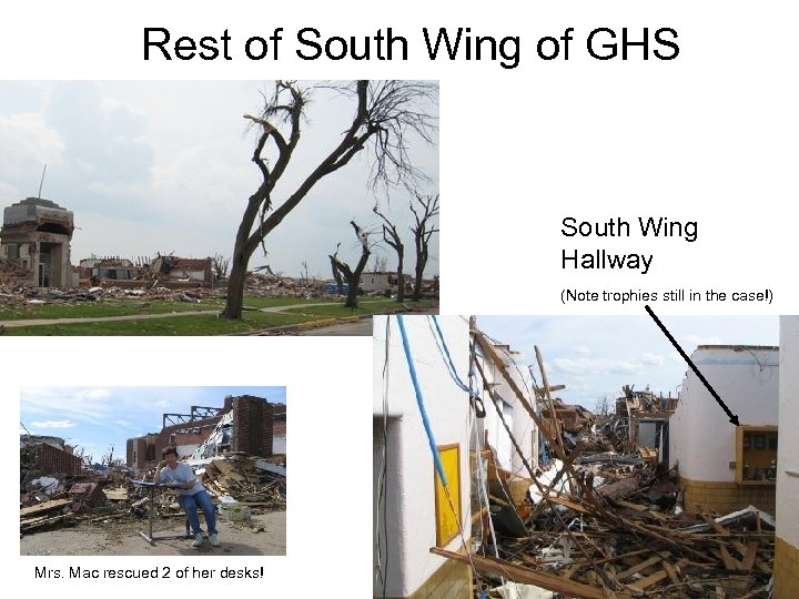 Rest of South Wing of GHS South Wing Hallway (Note trophies still in the