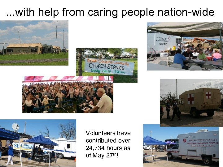 . . . with help from caring people nation-wide Volunteers have contributed over 24,