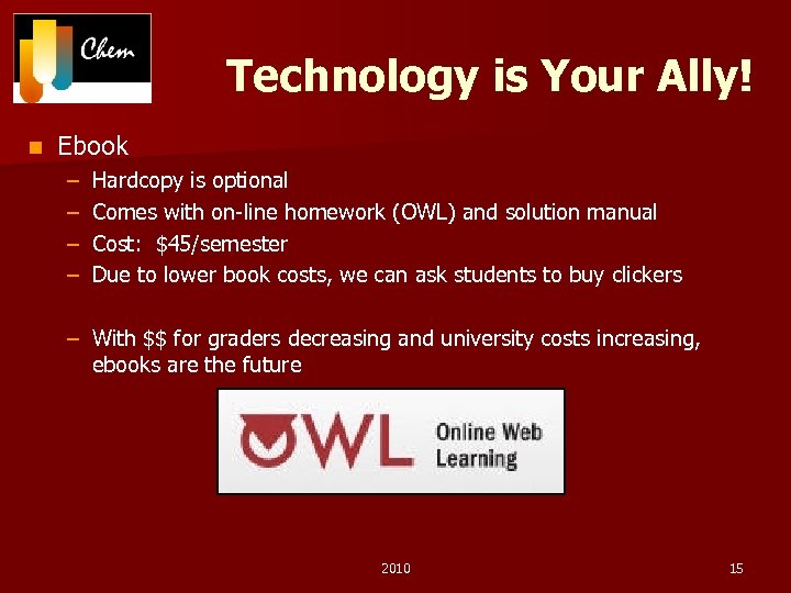 Technology is Your Ally! n Ebook – – Hardcopy is optional Comes with on-line