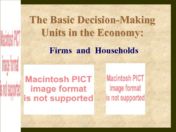 The Basic Decision-Making Units in the Economy: Firms and Households 