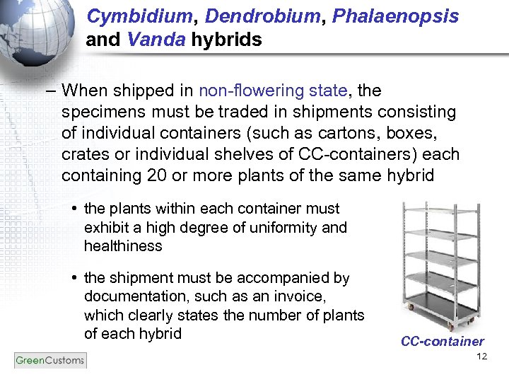 Cymbidium, Dendrobium, Phalaenopsis and Vanda hybrids – When shipped in non-flowering state, the specimens