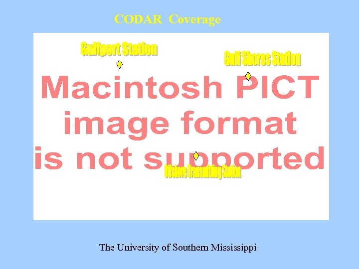 CODAR Coverage The University of Southern Mississippi 