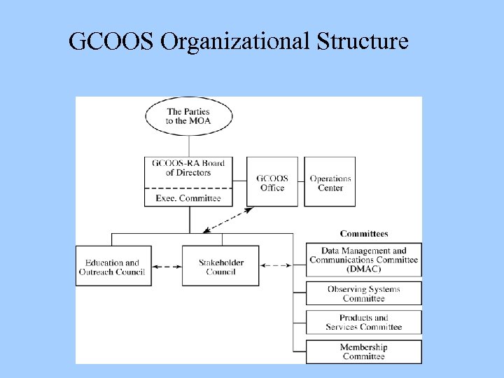 GCOOS Organizational Structure 