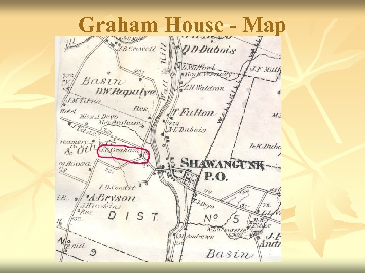 Graham House - Map 