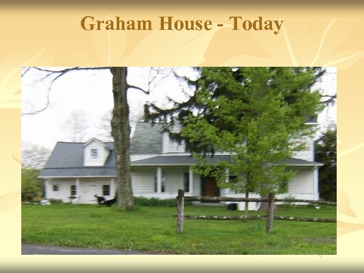 Graham House - Today 