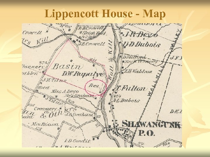 Lippencott House - Map 