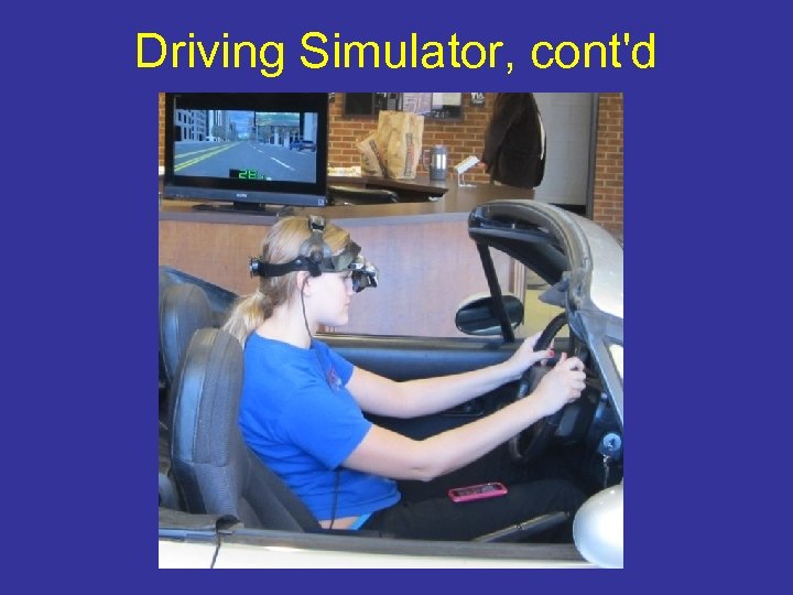Driving Simulator, cont'd 