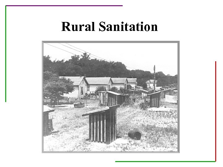 Rural Sanitation 