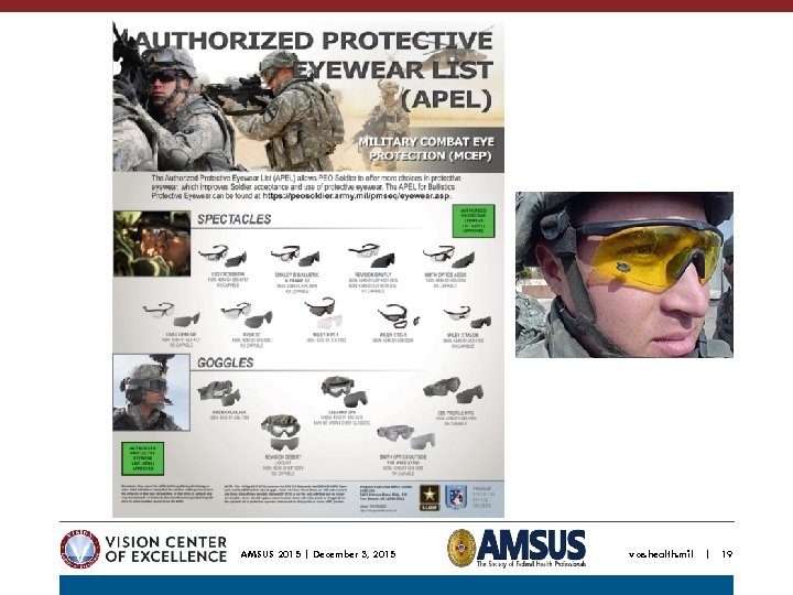 AMSUS 2015 | December 3, 2015 vce. health. mil | 19 