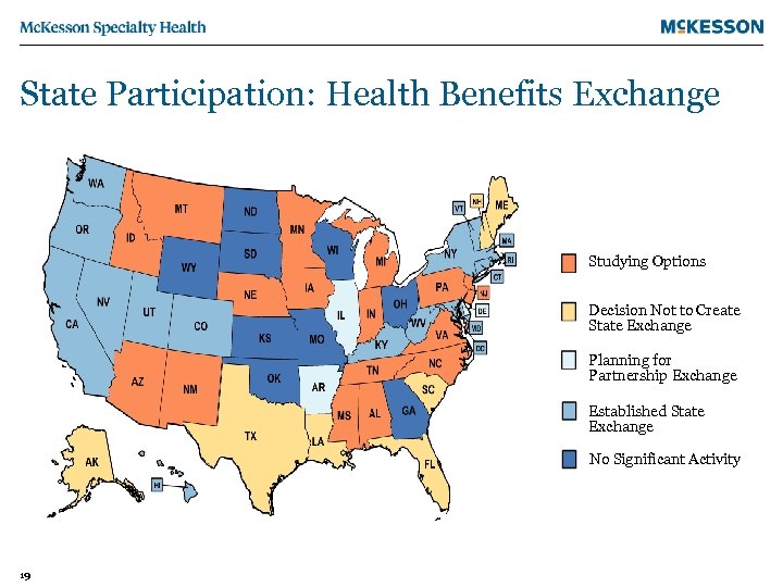 State Participation: Health Benefits Exchange Studying Options Decision Not to Create State Exchange Planning