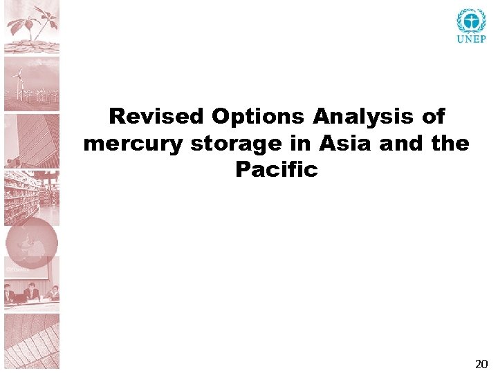 Revised Options Analysis of mercury storage in Asia and the Pacific 20 