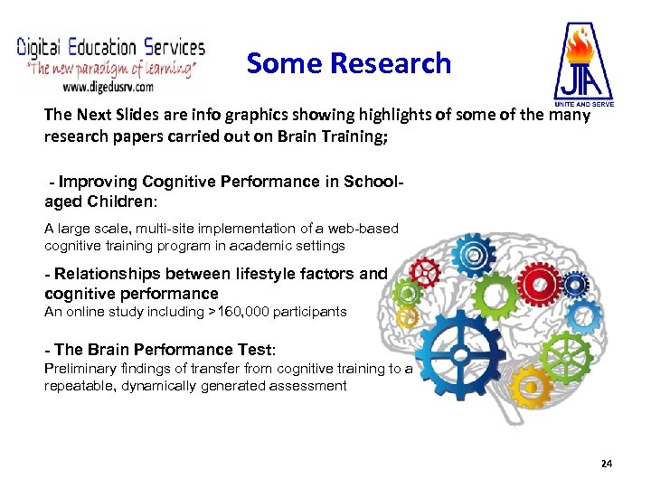 Some Research The Next Slides are info graphics showing highlights of some of the