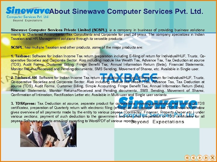 Sinewave Taxbase