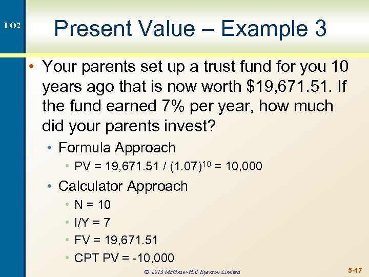 Chapter 5 Introduction To Valuation The Time Value