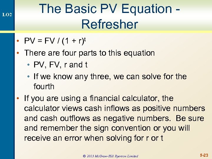 Chapter 5 Introduction To Valuation The Time Value