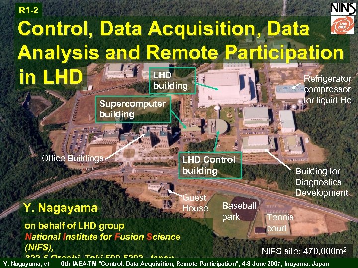 R 1 -2 Control, Data Acquisition, Data Analysis and Remote Participation LHD Refrigerator in