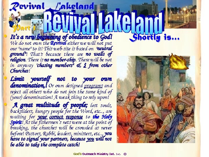 Part 1 Shortly is… • It’s a new beginning of obedience to God! We