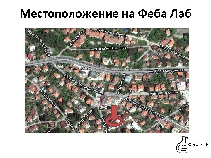 Местоположение на Феба Лаб Феба лаб 