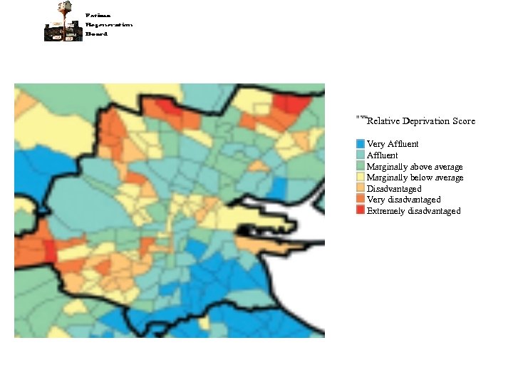 Relative Deprivation Score Very Affluent Marginally above average Marginally below average Disadvantaged Very disadvantaged