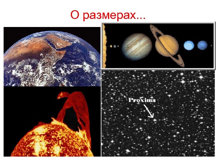 О размерах. . . 