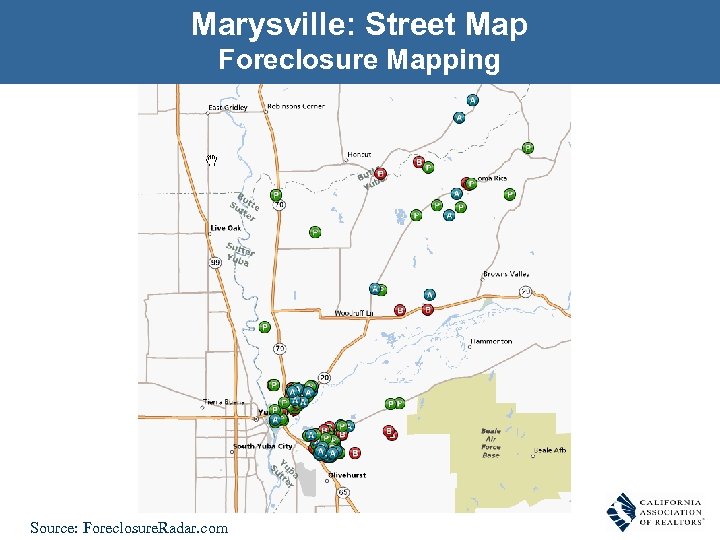Marysville: Street Map Foreclosure Mapping Source: Foreclosure. Radar. com 