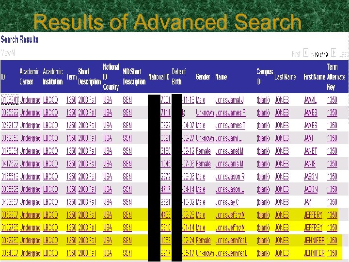 Results of Advanced Search 3/18/2018 