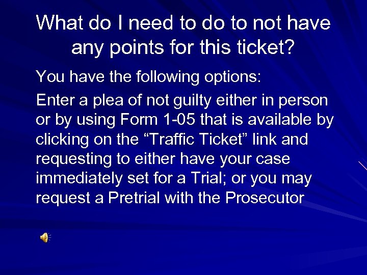 What do I need to do to not have any points for this ticket?