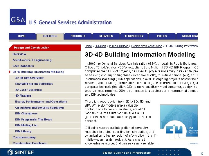 SINTEF Building and Infrastructure 10 