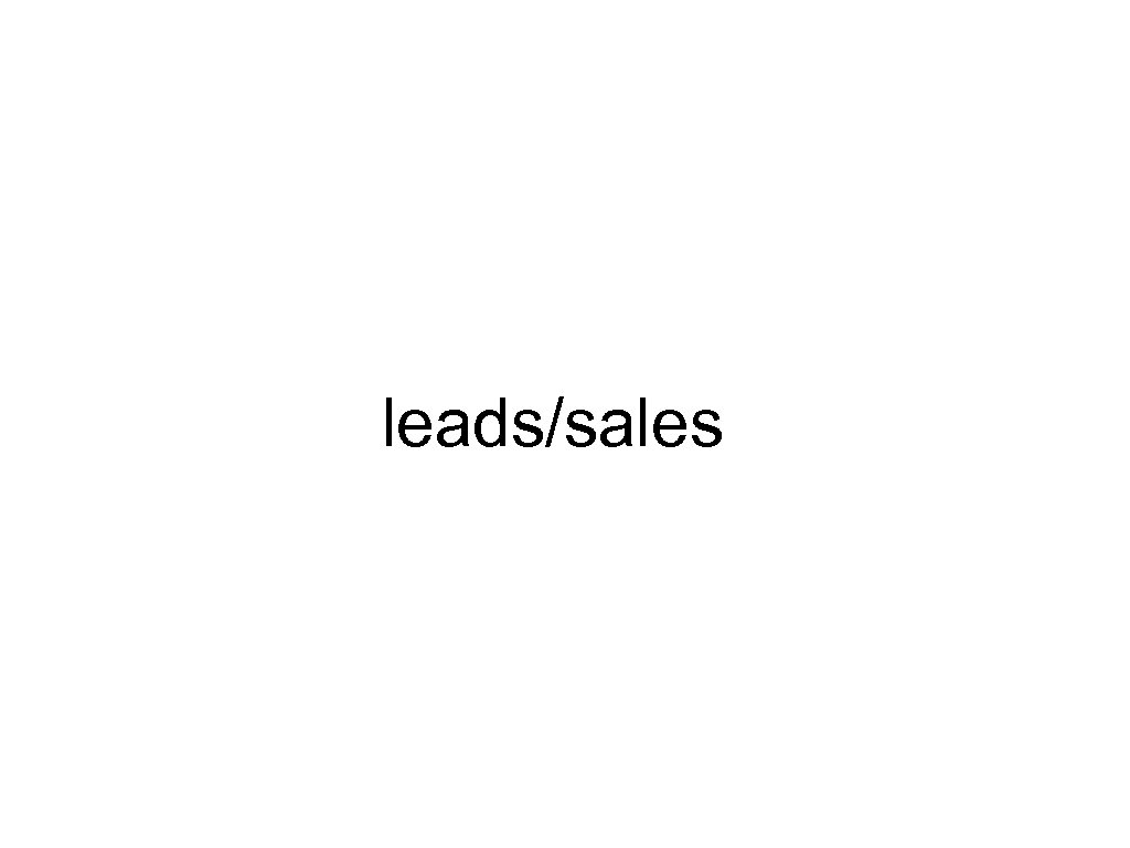 leads/sales 