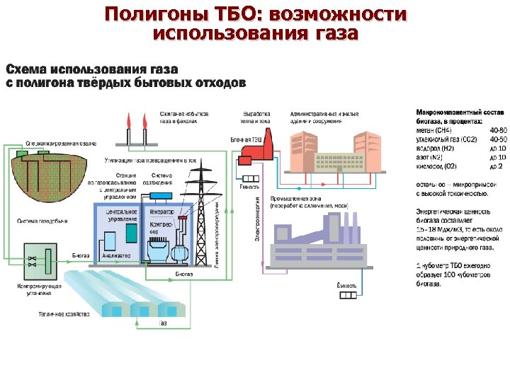 Технологическая схема работы полигона тбо