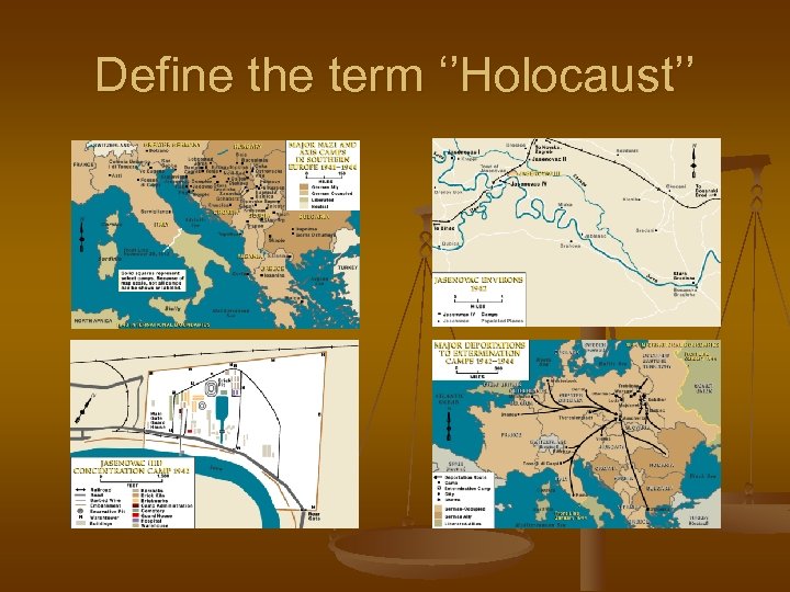 Define the term ‘’Holocaust’’ 