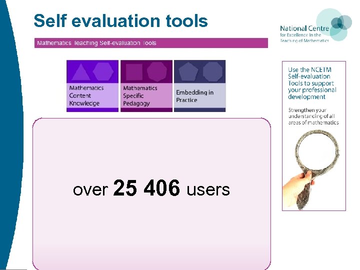 Self evaluation tools over 25 406 users 