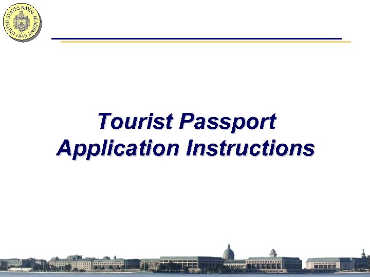 Tourist Passport Application Instructions 