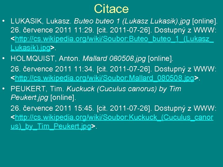 Citace • LUKASIK, Lukasz. Buteo buteo 1 (Lukasz Lukasik). jpg [online]. 26. července 2011