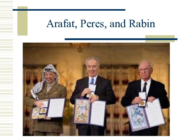 Arafat, Peres, and Rabin 