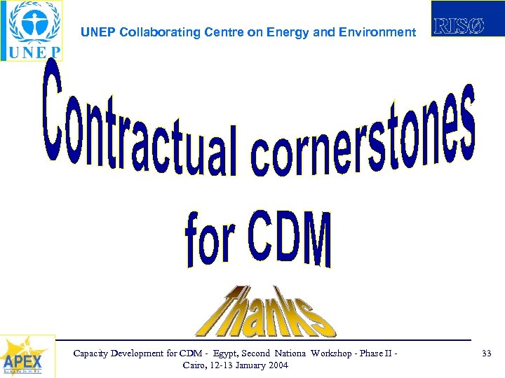 UNEP Collaborating Centre on Energy and Environment Capacity Development for CDM - Egypt, Second