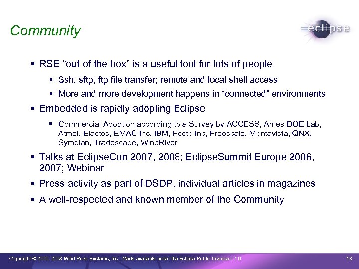 Community RSE “out of the box” is a useful tool for lots of people