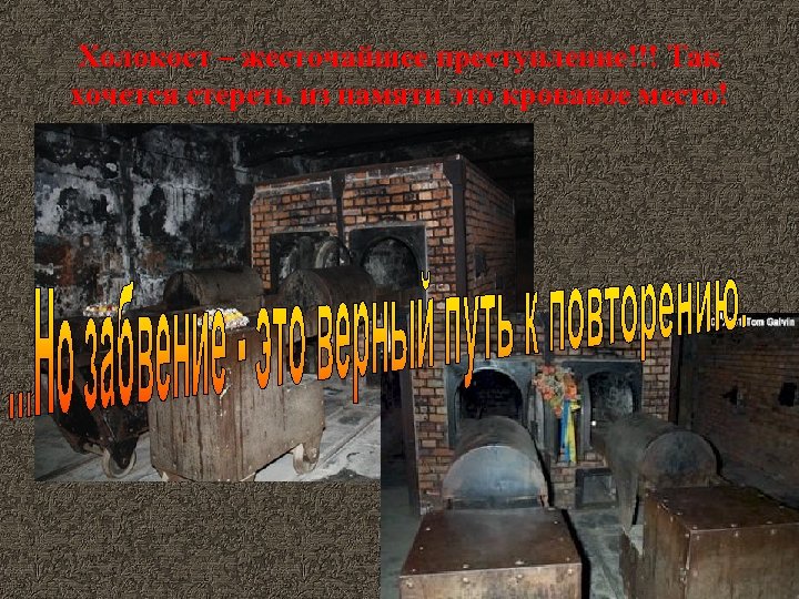 Холокост – жесточайшее преступление!!! Так хочется стереть из памяти это кровавое место! 