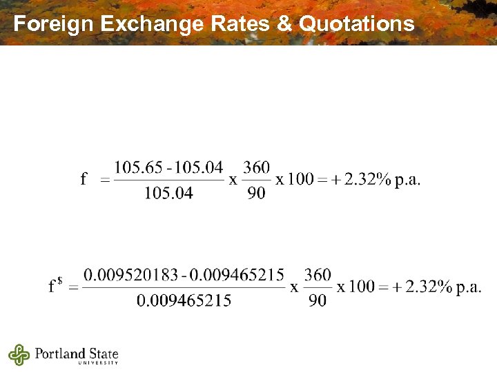 Foreign Exchange Rates & Quotations 