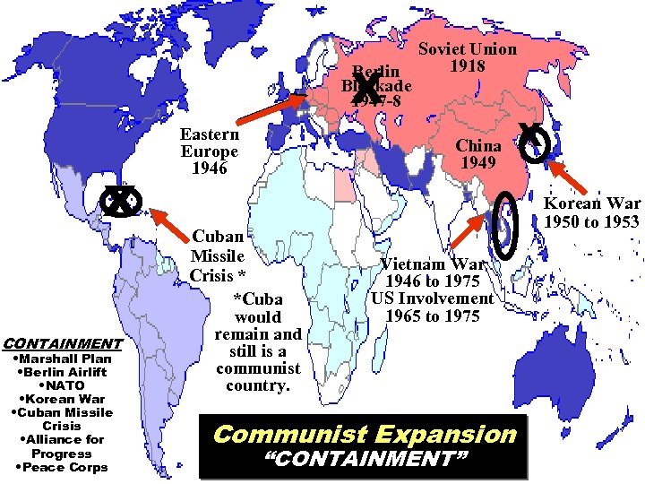 X Berlin Blockade 1947 -8 X CONTAINMENT • Marshall Plan • Berlin Airlift •