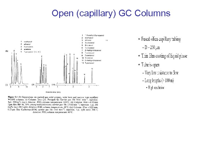 Open (capillary) GC Columns 