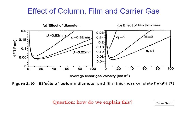 Effect of Column, Film and Carrier Gas 